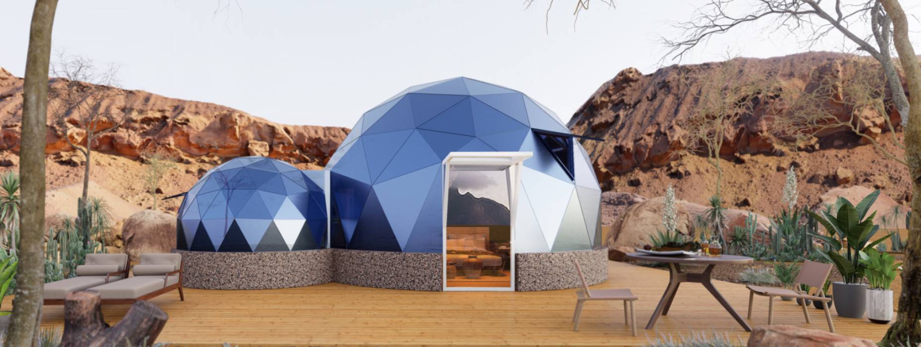 遂昌县球形智能光伏玻璃星空房